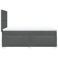 Boxspring met matras stof donkergrijs 80x200 cm - thumbnail