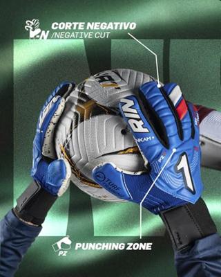 Keeperhandschoenen Rinat Nkam Training Infantil Blauw - Maat: 4