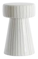 Light & Living Bijzettafel 'Dakwa' 29cm, kleur Wit/Zwart - thumbnail