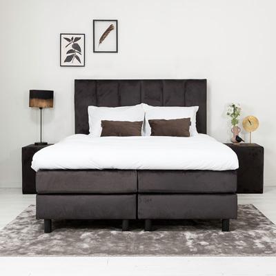 Nova Spring Boxspringset - Bilbo 160 x 200 cm, Kleur: Velours antraciet Nova Spring Boxspringset - Bilbo 160 x 200 cm, Kleur: Velours antraciet