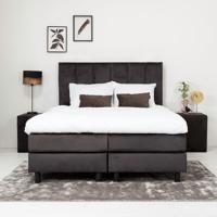 Nova Spring Boxspringset - Bilbo 160 x 200 cm, Kleur: Velours antraciet - thumbnail