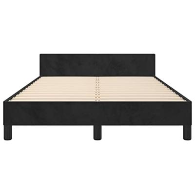 Bedframe zonder matras 120x190 cm fluweel zwart