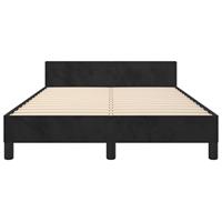 Bedframe zonder matras 120x190 cm fluweel zwart - thumbnail