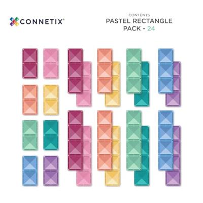 Connetix Rechthoeken Pastel 24 stuks