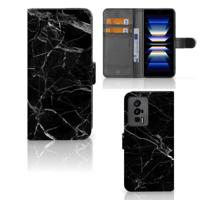 Xiaomi Poco F5 Pro | Bookcase | Marmer Zwart - Origineel Cadeau Vader - thumbnail