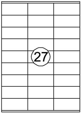Etiket quantore 70x32mm 2700st | 10 stuks