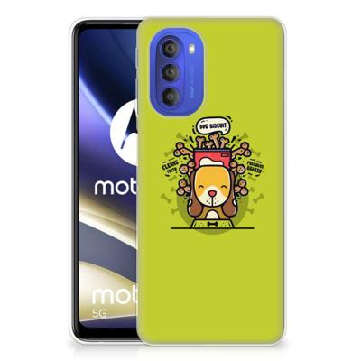 Motorola Moto G51 5G Telefoonhoesje met Naam Doggy Biscuit Motorola Moto G51 5G Telefoonhoesje met Naam Doggy Biscuit
