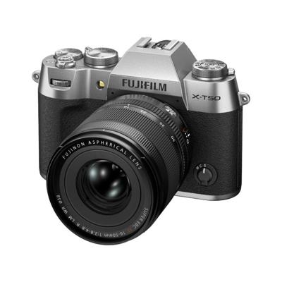 Fujifilm X-T50 zilver + XF 16-50mm