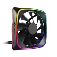 Sharkoon rgb shark lights case fan (zwart, 120 x 120 x 25 mm) - thumbnail
