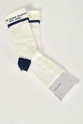 Golden Goose sokken GUP02373.P002429.11782 heritage white/ dark blue Golden Goose sokken GUP02373.P002429.11782 heritage white/ dark blue