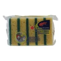 Multy Schuursponzen 5 Stuks Groen/Geel - thumbnail