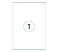 Etiket Qbasic A4 1.000 vel 210x297mm 1000 labels - thumbnail