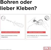 Emco Round Handdoekhouder - 40cm - dubbel - niet draaibaar - zwart 435013340 - thumbnail
