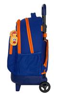 Schoolrugzak met Wielen Compact Valencia Basket M918 Blauw Oranje (33 x 45 x 22 cm) - thumbnail