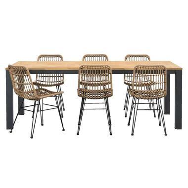 Le Sud tuinset Voiron Verdon - naturel - 7-delig