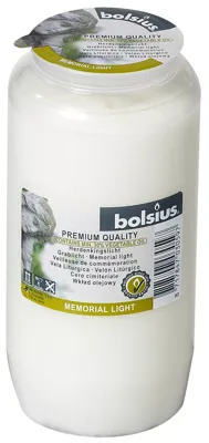 Bolsius Gedenklicht 14,5cm Wit Transparant Bolsius Gedenklicht 14,5cm Wit Transparant
