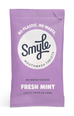 Smyle Mondwater tabs - fresh mint - refill 50st.