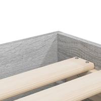 Bedframe met lades bewerkt hout grijs sonoma eiken 90x200 cm - thumbnail