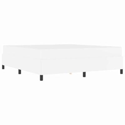 Bedframe met matras met matras Wit 180 x 200 cm Kunstleer