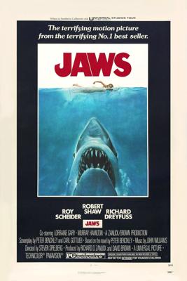 Poster - Jaws 1975, Originele poster, Premium Print, Professioneel Fotopapier