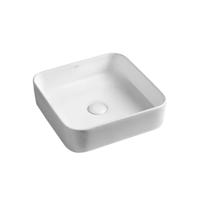 Waskom Opbouw Sapho Blade Vierkant 40x40x11.5 cm Keramiek Wit Sapho - thumbnail