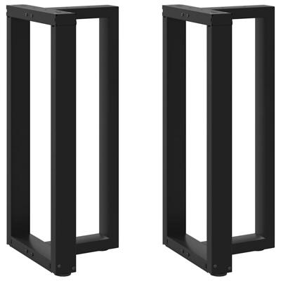 Bartafelpoten 2 st T-vormig 50x35x(90-91) cm staal zwart - thumbnail