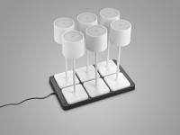 Trio Set van 6 tafellampjesFernandez wit - R54096631 - thumbnail