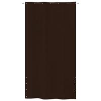 VidaXL Balkonscherm 140x240 cm oxford stof bruin - thumbnail