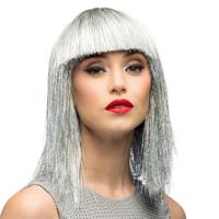 Boland Pruik crazy zilver - thumbnail