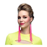 Boland Oorbellen festival neon roze, 20cm - thumbnail