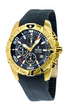 Horlogeband Festina 16120-1 Rubber Zwart Horlogeband Festina 16120-1 Rubber Zwart