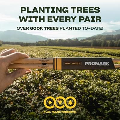 Promark TXGKAWW Glenn Kotche Active Wave ActiveGrip Clear hickory drumstokken - thumbnail