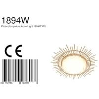 Anne Light & home Plafondlamp Aura Ø 50 Bamboe - wit - thumbnail