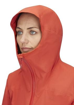 Rab Downpour Light Softshell Jas Dames Red Grapefruit 14/L