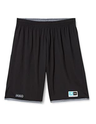 JAKO 4451 Reversible Short Change 2.0 - Zwart/Steengrijs - XL