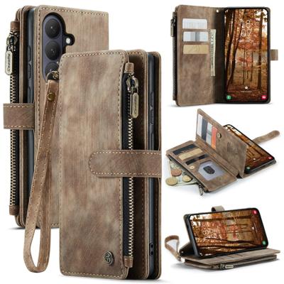 Caseme Samsung Galaxy S26 PU leren hoesje - portemonnee - Bruin Caseme Samsung Galaxy S26 PU leren hoesje - portemonnee - Bruin
