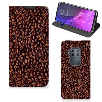 Motorola One Zoom | Flip Style Cover | Koffiebonen Motorola One Zoom | Flip Style Cover | Koffiebonen