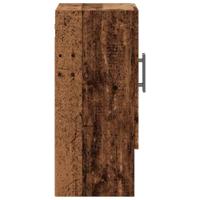 Wandkast 60x31x70 cm bewerkt hout oud houtkleurig - thumbnail