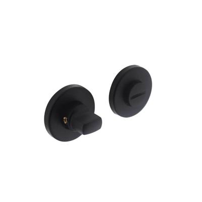 Intersteel Rozet met toilet-/badkamersluiting verdekt 49x7mm - mat zwart