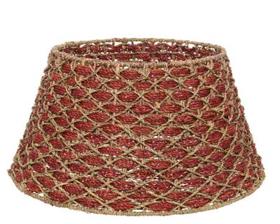 Boomring zeegras d57h26 cm rood Everlands - Everlands Boomring zeegras d57h26 cm rood Everlands - Everlands