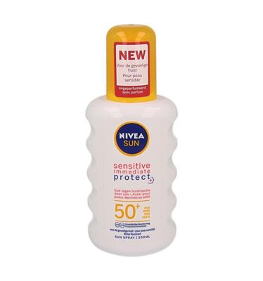 Nivea Sun Sensitive Immediate Protect Zonnespray SPF50+