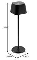 Tafellamp securit georgina led opl dimbaar zwart - thumbnail