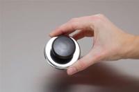 Magneet met knop MAUL Ø36mm trekkracht 5kg chroom/zwart - thumbnail