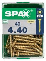 Schroefdoos SPAX Houten schroef Platte kop (4,0 x 40 mm) (4 x 40 mm) - thumbnail