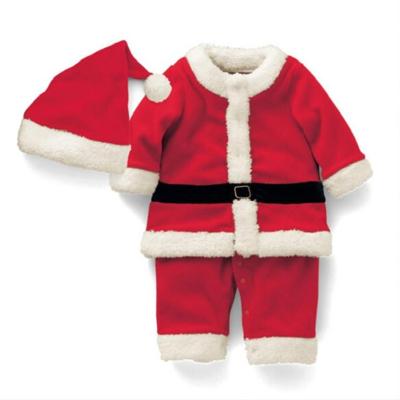 Jongen kerstman kostuum + hoed set hoogte: 80cm