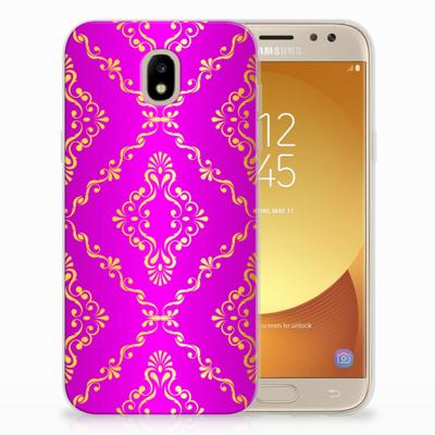 Siliconen Hoesje Samsung Galaxy J5 2017 Barok Roze Siliconen Hoesje Samsung Galaxy J5 2017 Barok Roze