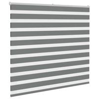 Zebra rolgordijn 160x150 cm stofbreedte 155,9 cm donkergrijs - thumbnail