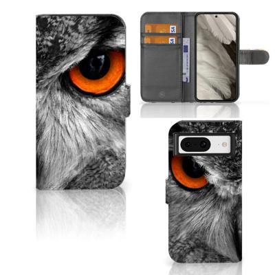 Google Pixel 8 | Telefoonhoesje | Met pasjeshouder | Uil Google Pixel 8 | Telefoonhoesje | Met pasjeshouder | Uil