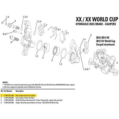 Avid elixir caliper service kit