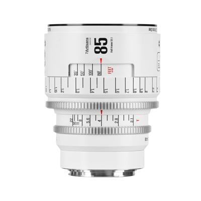 7Artisans INFINTE 85mm T2.1 Full-Frame Wit - EF-mount